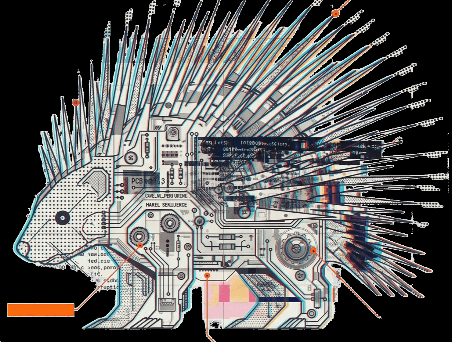 Cybernetic porcupine schematic for the Porcupine Principle